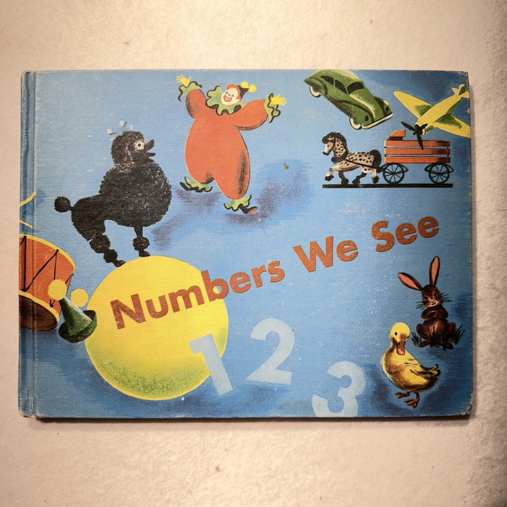 1948 Numbers We See Vintage Children's Math Book Scott Foresman School Reader
